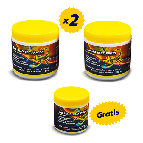 Bálsamo Escorpión – Combo 2x250g + 1x125g